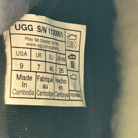 Women's size 9 - UGG Yose Fluff V2 Waterproof Insulated Leather FOR HEAVY SNOW & - Picture 7 of 7
